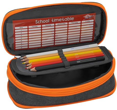 Een wedo etui neon stretch met binnenflap neonorange koop je bij NiceSupplies.nl