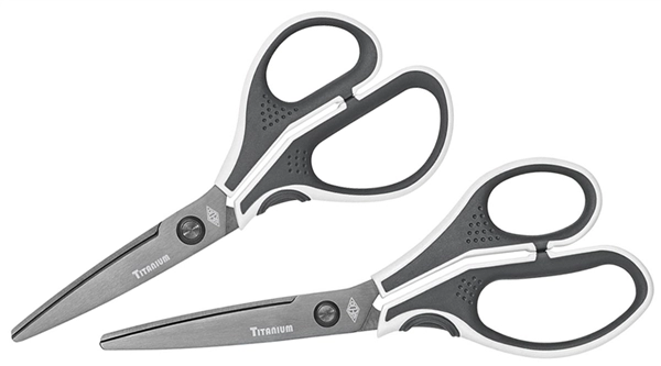 Een wedo rvs schaar titanium cut-it lengte 175mm grijs-wit koop je bij NiceSupplies.nl