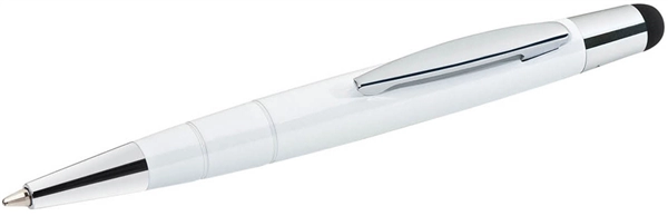 Een wedo stylus touchpen 2in1 pioneer mini hoog glanzend wit koop je bij NiceSupplies.nl