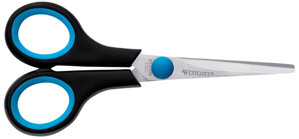 Een westcott schaar easy grip lengte 130mm voor linkshandig koop je bij NiceSupplies.nl