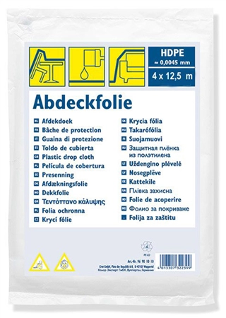 Een westex afdekfolie standard hdpe transparant 4x12,5 m koop je bij NiceSupplies.nl