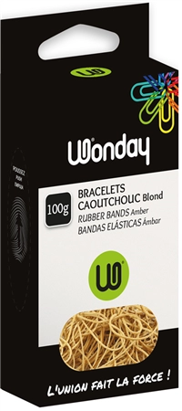 Een wonday elastieken in karton naturel 64mm 100 g koop je bij NiceSupplies.nl