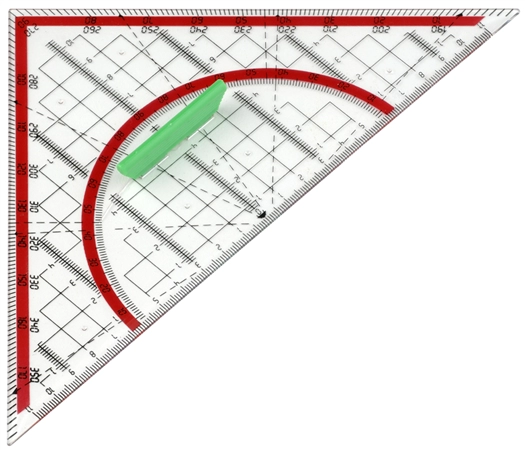 Een wonday geodriehoek hypotenusa 240mm koop je bij NiceSupplies.nl