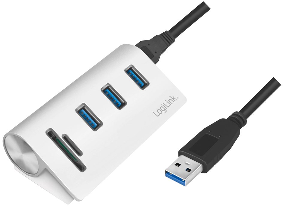 Een LogiL USB 3.0Hub+Kar koop je bij NiceSupplies.nl