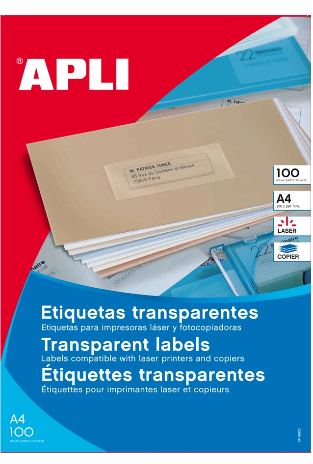 Een agipa adres-etiketten 105x37 mm transluzent koop je bij NiceSupplies.nl