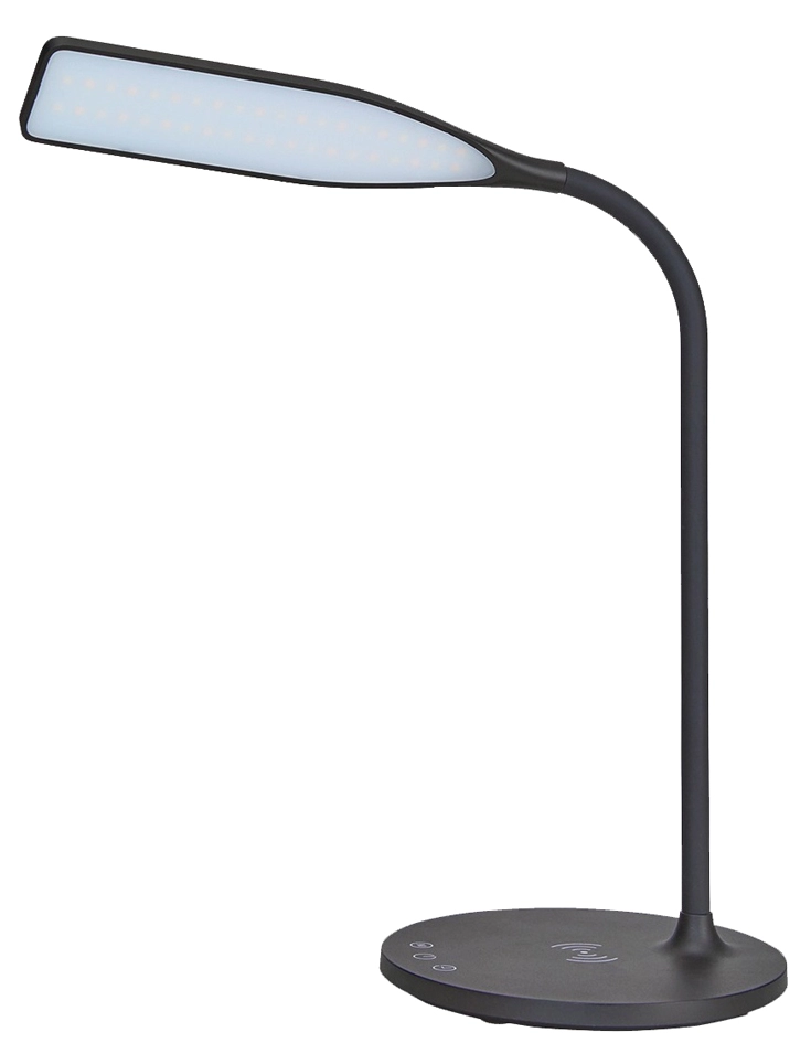 Een alba led-bureaulamp ledsmart-zwart-met qi-oplader koop je bij NiceSupplies.nl