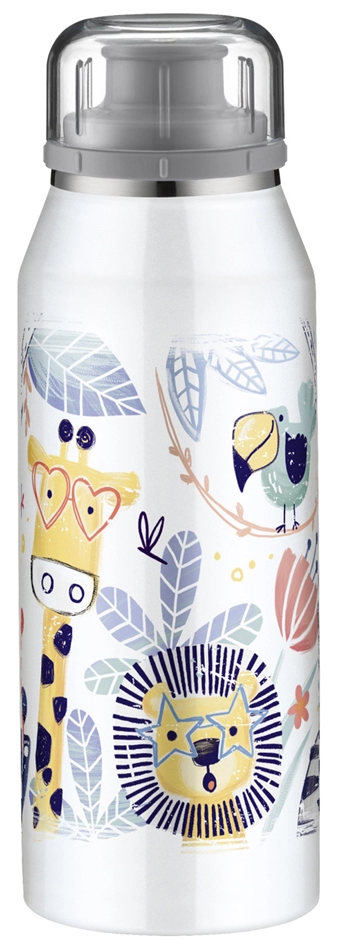 Een alfi thermos-drinkfles kids iso bottle crazy jungle koop je bij NiceSupplies.nl