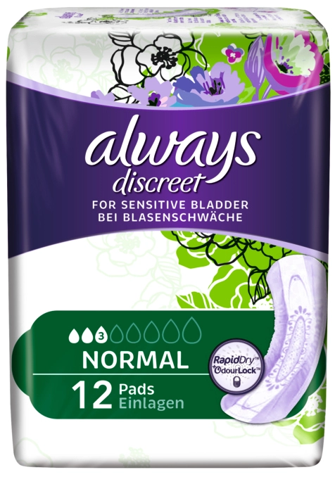 Een always discreet incontinentie luier normal 12 koop je bij NiceSupplies.nl