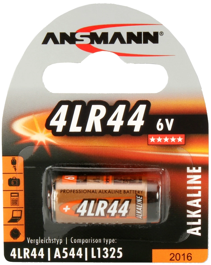 Een ansmann alkaline batterij 4lr44 6 volt 1 op blister koop je bij NiceSupplies.nl