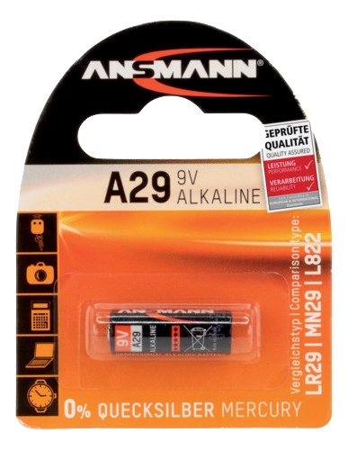 Een ansmann alkaline batterij a29 lr29 1stuk blister koop je bij NiceSupplies.nl