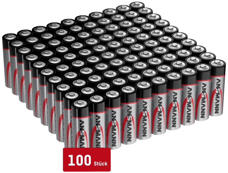 Een ansmann alkaline batterij mignon aa 100stuks pak koop je bij NiceSupplies.nl