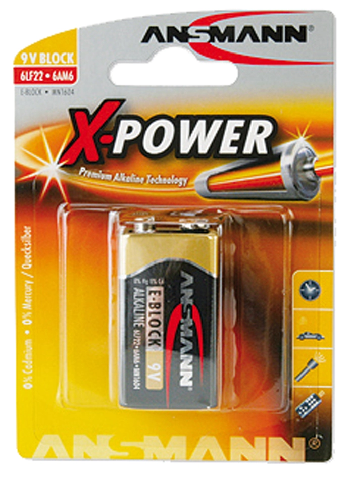 Een ansmann alkaline batterij x-power 9v e-blok koop je bij NiceSupplies.nl