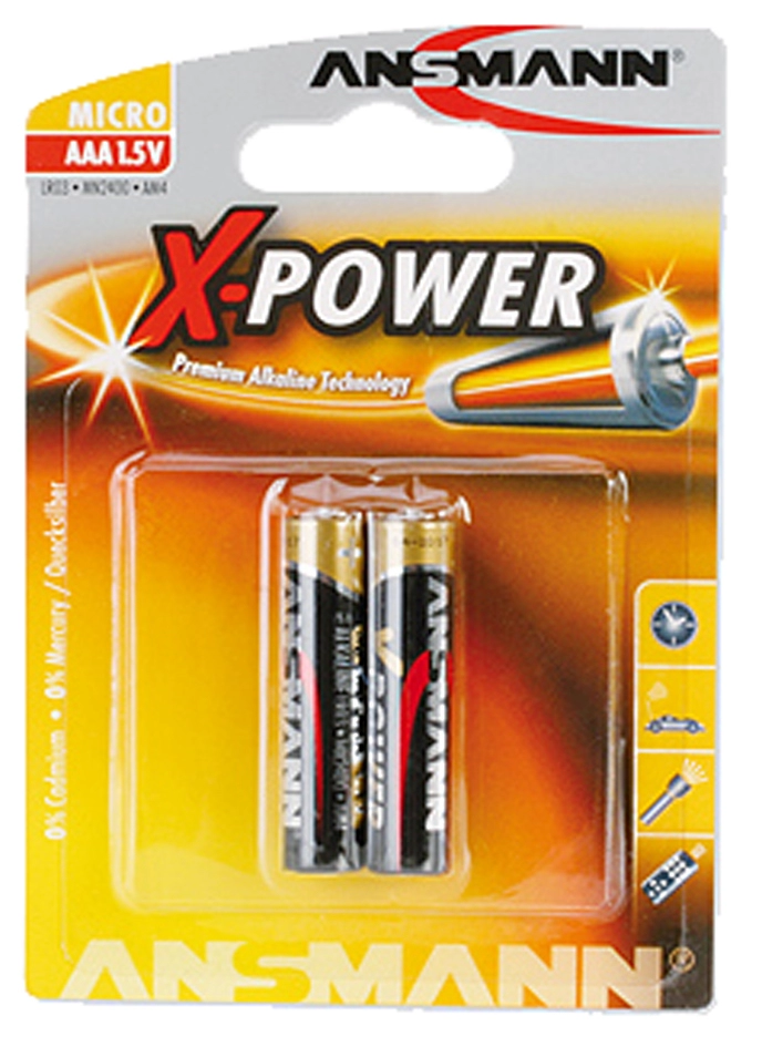 Een ansmann alkaline batterij x-power micro aaa 4 stuks blister koop je bij NiceSupplies.nl