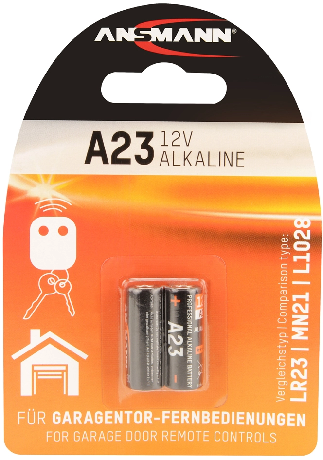 Een ansmann kleinzelle alkaline batterij a23/lr23 2 stuks blister koop je bij NiceSupplies.nl