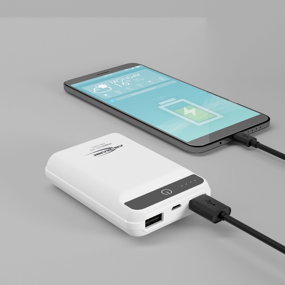 Een ansmann mobiler aanvullende accu powerbank 10 8 mini zwart koop je bij NiceSupplies.nl