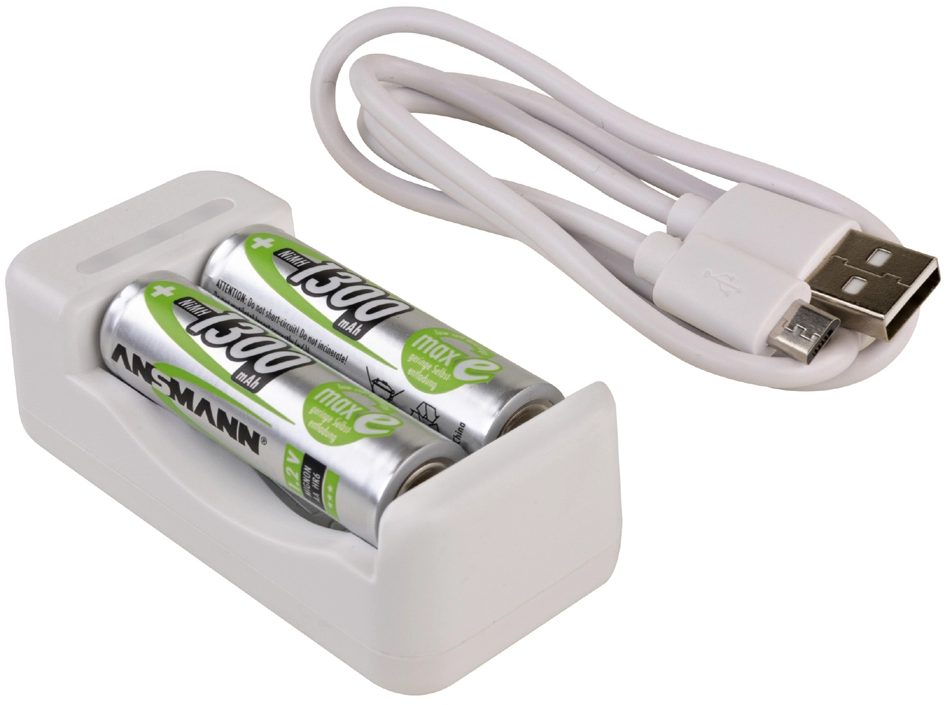 Een ansmann oplader basic ii met 2xaa accus 1.300 mah koop je bij NiceSupplies.nl