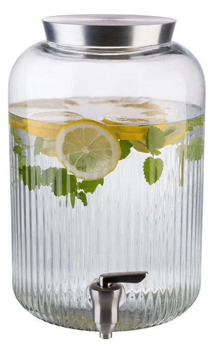 Een aps drankendispenser 7 liter glas/edelstaal koop je bij NiceSupplies.nl