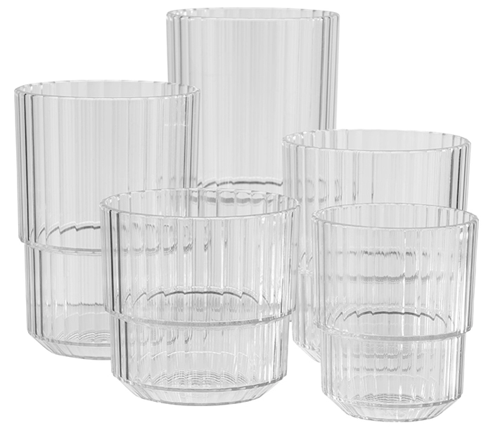 Een aps drinkbeker linea 0,22 liter crystal clear koop je bij NiceSupplies.nl