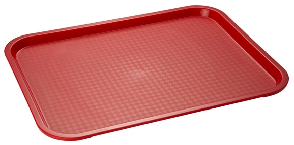 Een aps fast food-plateau (b)410x(t)305 mm rood koop je bij NiceSupplies.nl