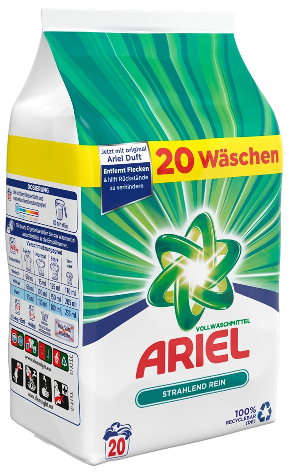 Een ariel compact waspoeder regular 20 wl 1,3 kg koop je bij NiceSupplies.nl