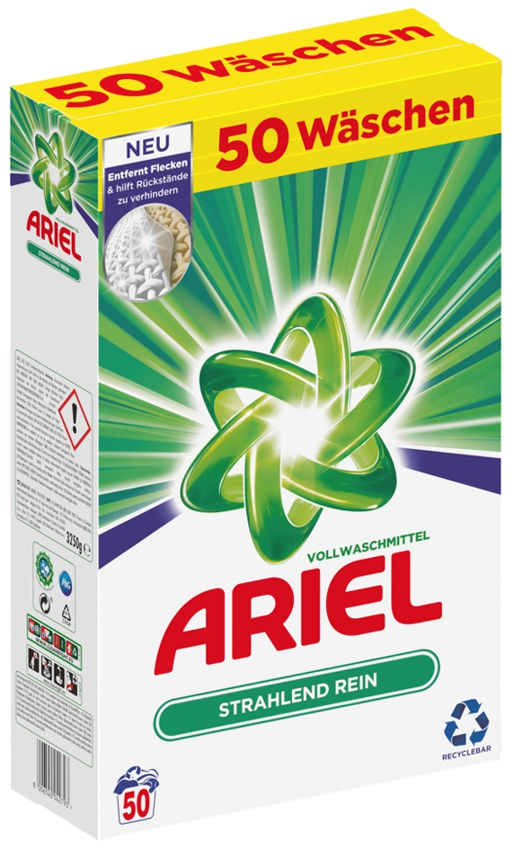 Een ariel compact waspoeder regular 50 wl 3,25 kg koop je bij NiceSupplies.nl