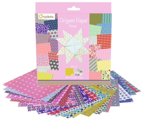 Een avenue mandarine origami-vouwblaadjes flowers koop je bij NiceSupplies.nl