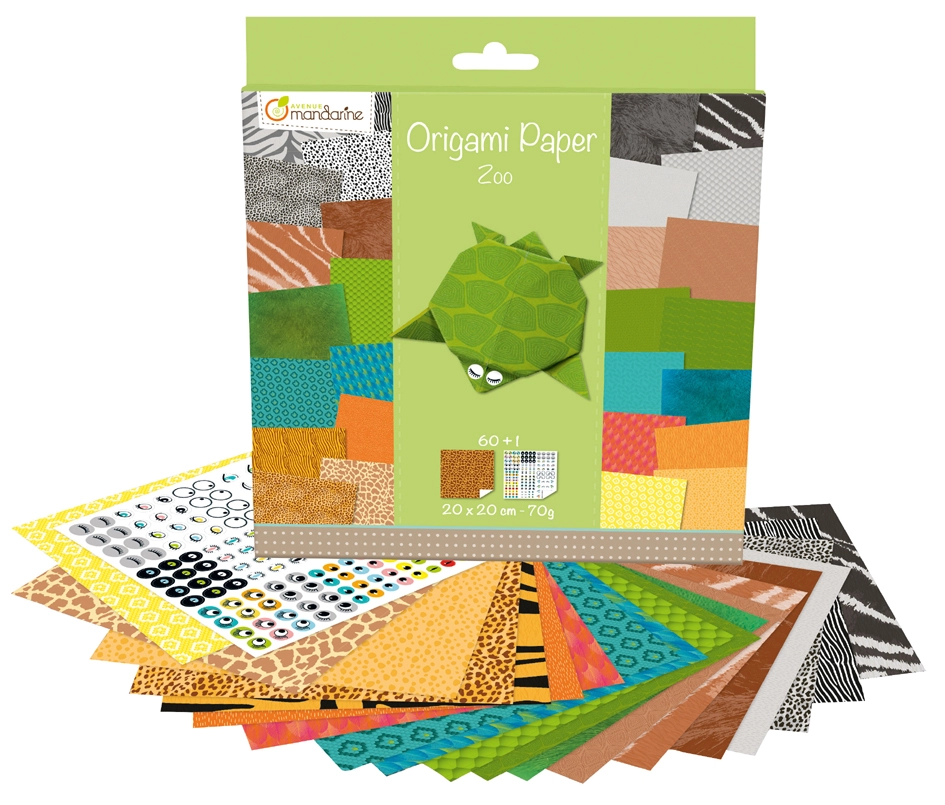 Een avenue mandarine origami-vouwblaadjes zoo koop je bij NiceSupplies.nl