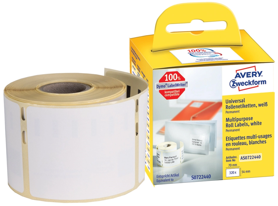 Een avery zweckform etiketten op rol 101x54 mm grootverpakking koop je bij NiceSupplies.nl