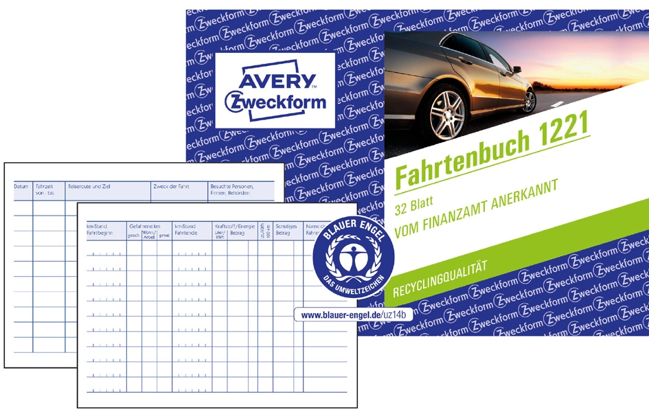 Een avery zweckform formularbuch fahrtenbuch a6 quer koop je bij NiceSupplies.nl