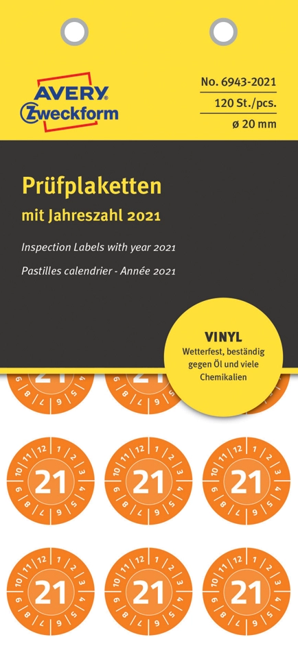 Een avery zweckform pr?plaketten 2023 vinyl rood 20 mm koop je bij NiceSupplies.nl