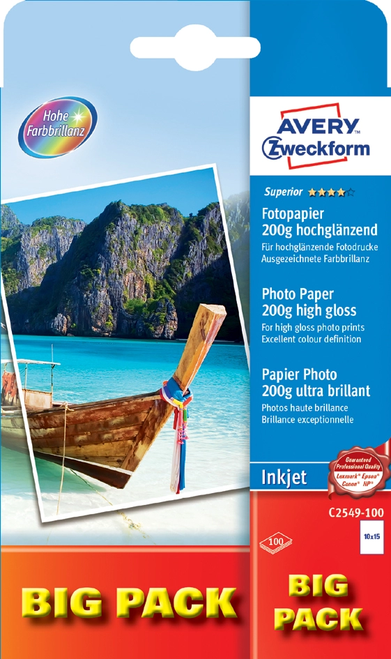 Een avery zweckform superior inkjet foto-papier-20 vel gratis koop je bij NiceSupplies.nl