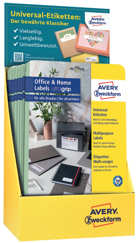 Een avery zweckform universele etiketten home-office display koop je bij NiceSupplies.nl