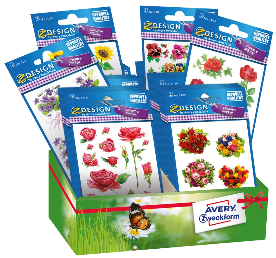 Een avery zweckform zdesign creative bloemen sortiment koop je bij NiceSupplies.nl