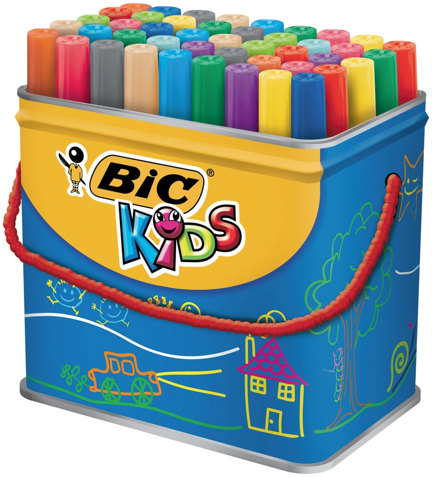 Een bic kids viltstiften visacolor xl 48 stuks box koop je bij NiceSupplies.nl