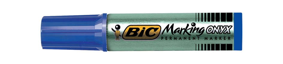 Een bic permanent-marker marking onyx 1482 ronde punt blauw koop je bij NiceSupplies.nl