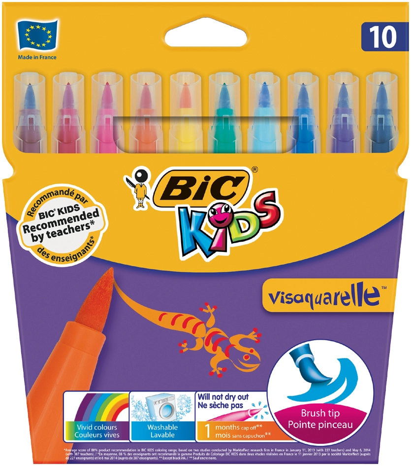 Een bic viltstiften visaquarel 10 stuks etui koop je bij NiceSupplies.nl