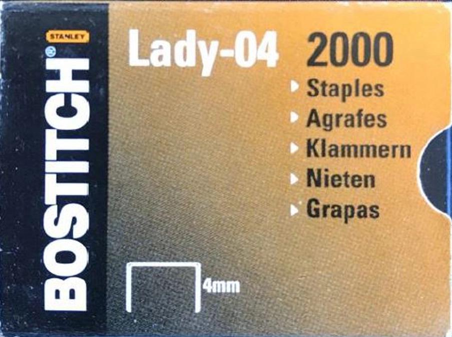 Een bostitch nieten lady-04 4 mm koop je bij NiceSupplies.nl