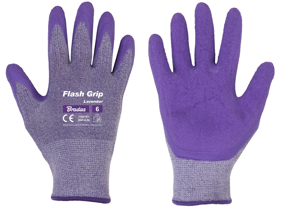 Een bradas damen-werkhandschoenen flash grip lavender m koop je bij NiceSupplies.nl