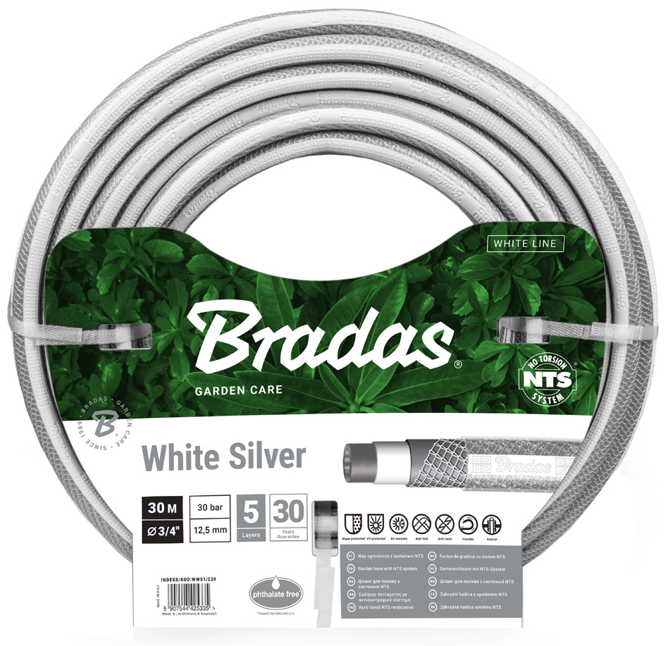 Een bradas tuinslang nts white silver 1/2' 30 m koop je bij NiceSupplies.nl