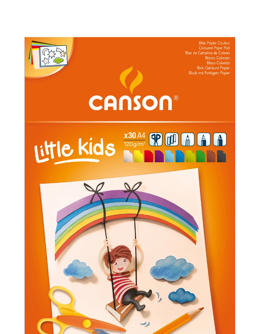 Een canson gekleurd papierblok 240x320mm 185gr 10 vel koop je bij NiceSupplies.nl