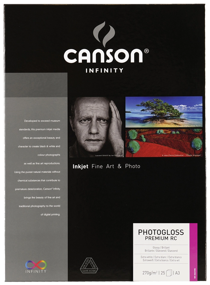 Een canson infinity fotopapier photogloss premium rc a3 koop je bij NiceSupplies.nl