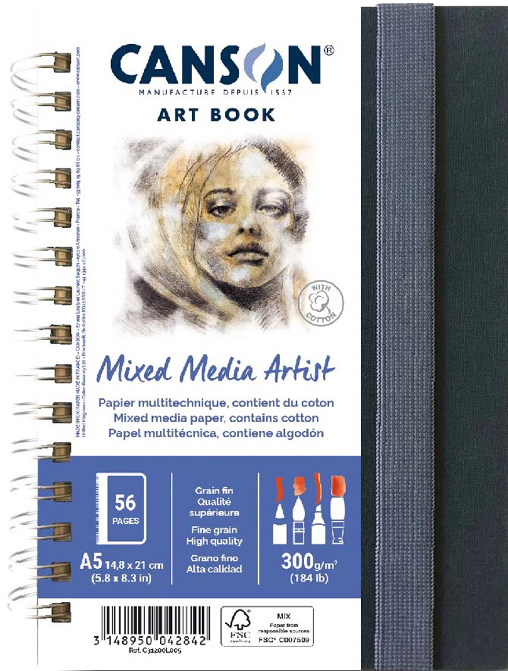 Een canson schetsblok art book mixed media artist din a4 koop je bij NiceSupplies.nl