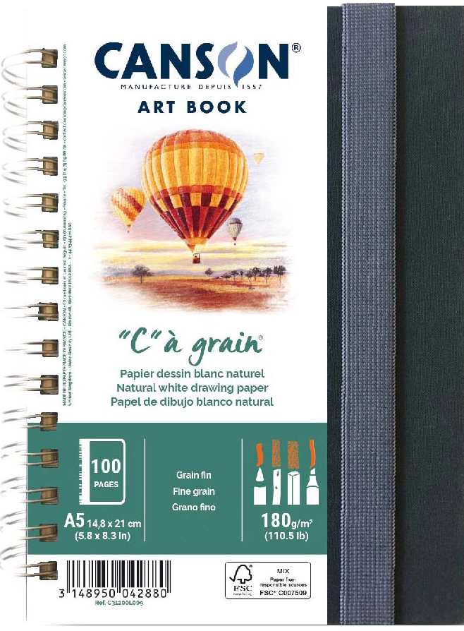 Een canson schetsboek art book c à grain din a5 koop je bij NiceSupplies.nl