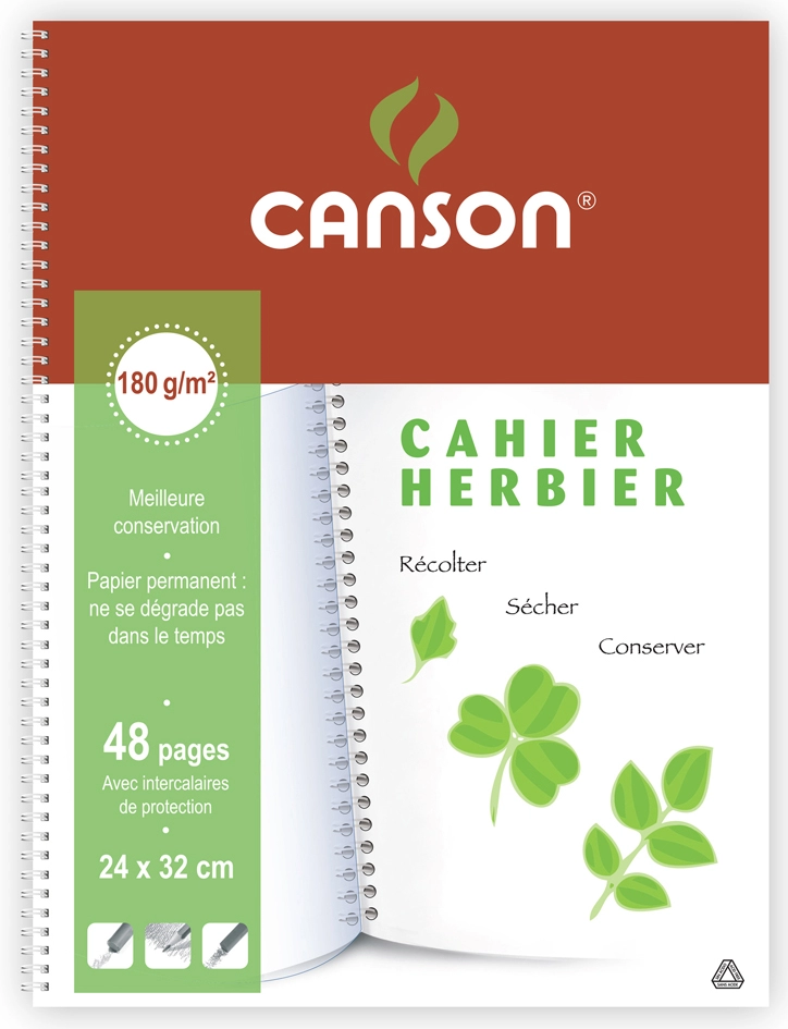 Een canson schrift herbier 240x320mm 48 vel koop je bij NiceSupplies.nl