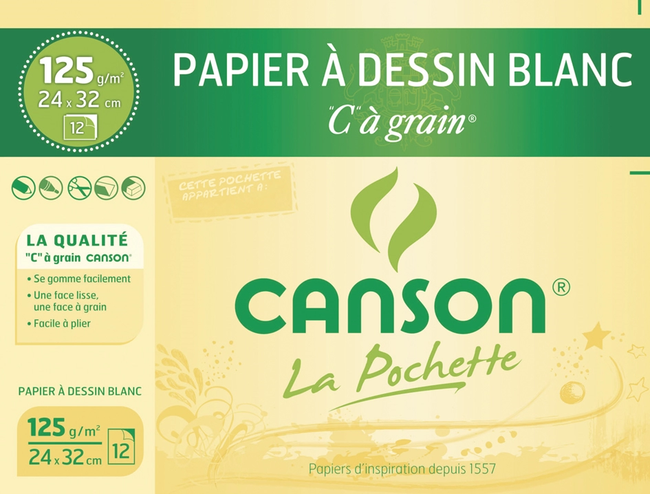 Een canson tekenpapier c grain 320x240mm 125gr koop je bij NiceSupplies.nl