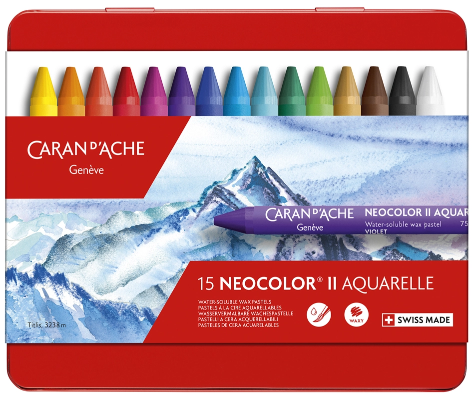 Een caran d'ache aquarel-waskrijt neocolor ii 30 stuks etui koop je bij NiceSupplies.nl