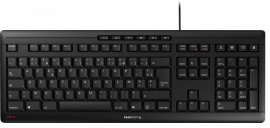 Een cherry clavier azerty stream keyboard usb avec fil zwart koop je bij NiceSupplies.nl