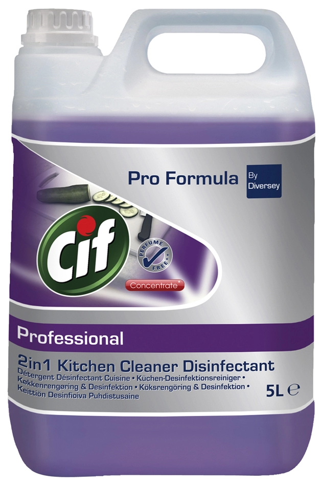 Een cif professional desinfecterendsreiniger-concentraat 2in1 5 l koop je bij NiceSupplies.nl