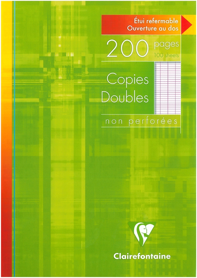 Een clairefontaine copies doubles non perforatie a4 seyes koop je bij NiceSupplies.nl