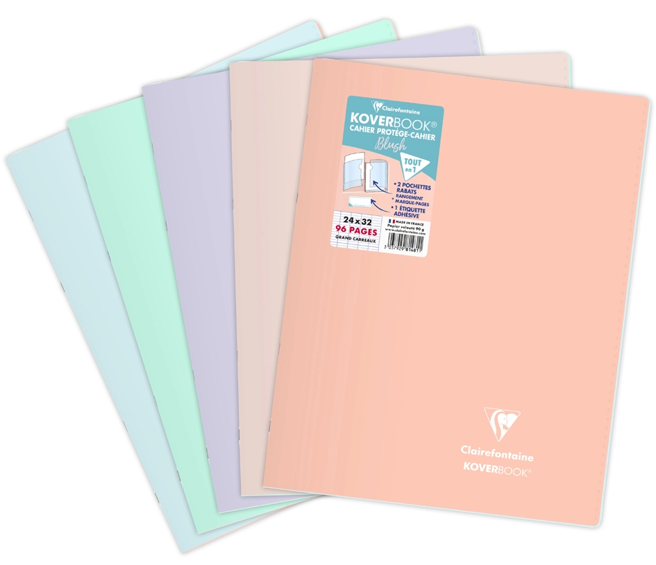 Een clairefontaine schrift koverbook blush 240x320 mm assorti koop je bij NiceSupplies.nl